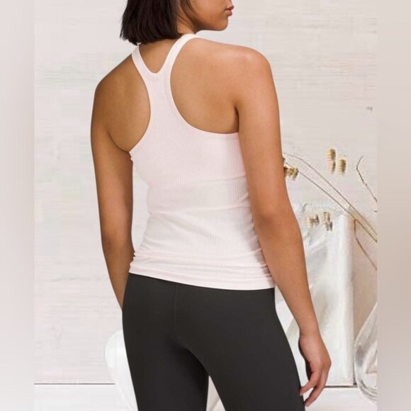 RARE! NEW Lululemon 2022 Ebb to Street Tank Top Sz. 14 - Strawberry Milkshake - Picture 7 of 9